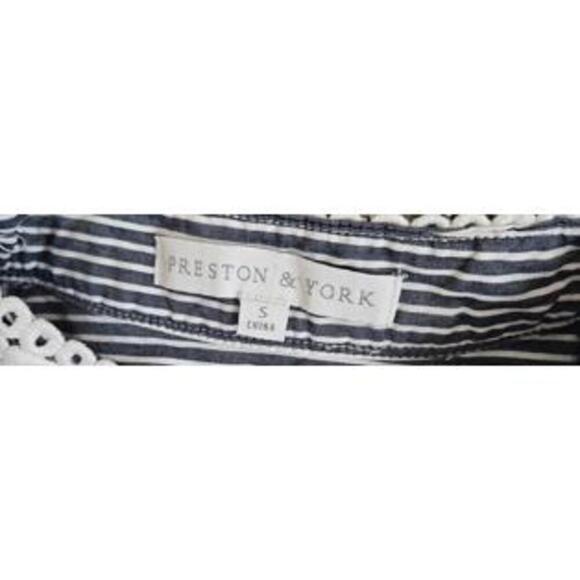 Preston & York Beautiful Striped Tunic with Lace Detail #151 - Picture 5 of 7